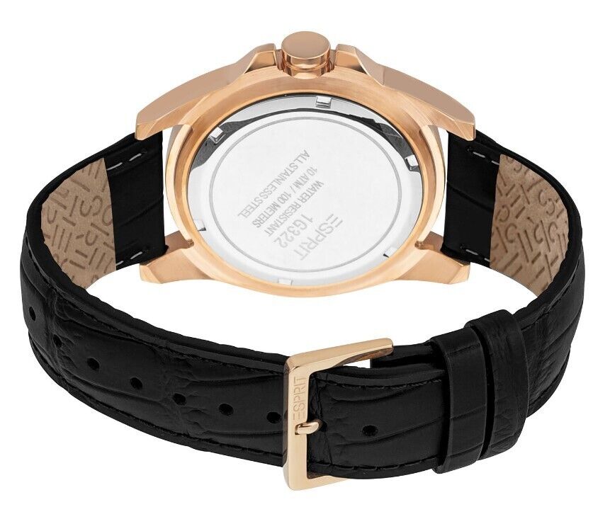 Esprit real outlet leather watch