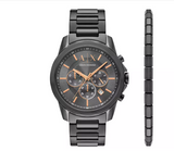 Armani Exchange Men's Grey Stainless Steel Bracelet Watch
