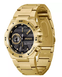 HUGO Mens Wild Yellow Gold Multifunction Watch