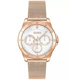 HUGO Ladies Pink Stainless Steel Bracelet Watch