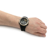 Lorus R2379NX9 Men's Black Silicone Strap Chronograph Quartz Digital Wrist Watch