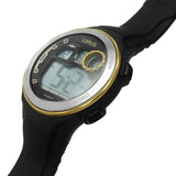 Lorus R2379NX9 Men's Black Silicone Strap Chronograph Quartz Digital Wrist Watch