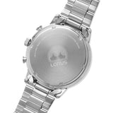 Lorus RM397GX9 Men's Silver Stainless Steel Strap Analog Dial Quartz Wrist Watch | Chronograph Watch for Men