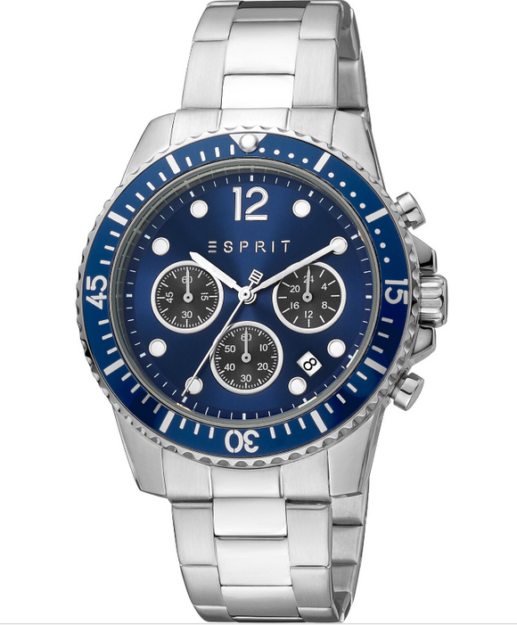 Esprit Hudson ES1G373M0065 Men's Quartz Chronograph Watch, Original New with Box