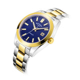 Rotary Henley GB05181/05 Men's Two-Tone Stainless Steel Analog Dial Quartz Watch | 100m Water Resistant Watch