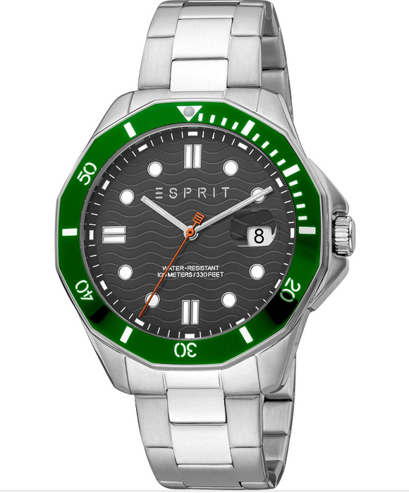 Esprit Kale ES1G367M0065 Men's Quartz Watch | 43mm Stainless Steel | New & Original