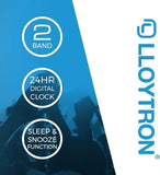 Lloytron J2006BK Black Snooze & Sleep Timer 'Daybreak' AM/FM Radio Alarm Clock | Easy-to-Use Alarm Clock with Sleep Timer and Snooze Button